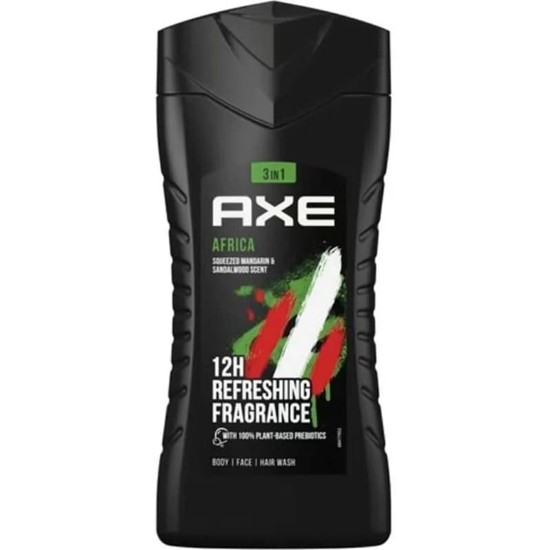 شامپو بدن مردانه اکس با رایحه ماندارین، چوب سدر و چوب صندل – Axe Africa Shower Gel