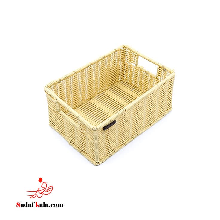 سبد بافت مستطیل دسته دار بزرگ تاپکو/Z25 — تصویر ۳