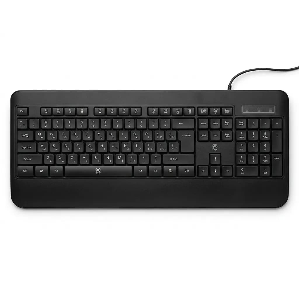کیبورد گیمینگ سیمدار پینت مدل KB-1400 با نورپردازی RGB