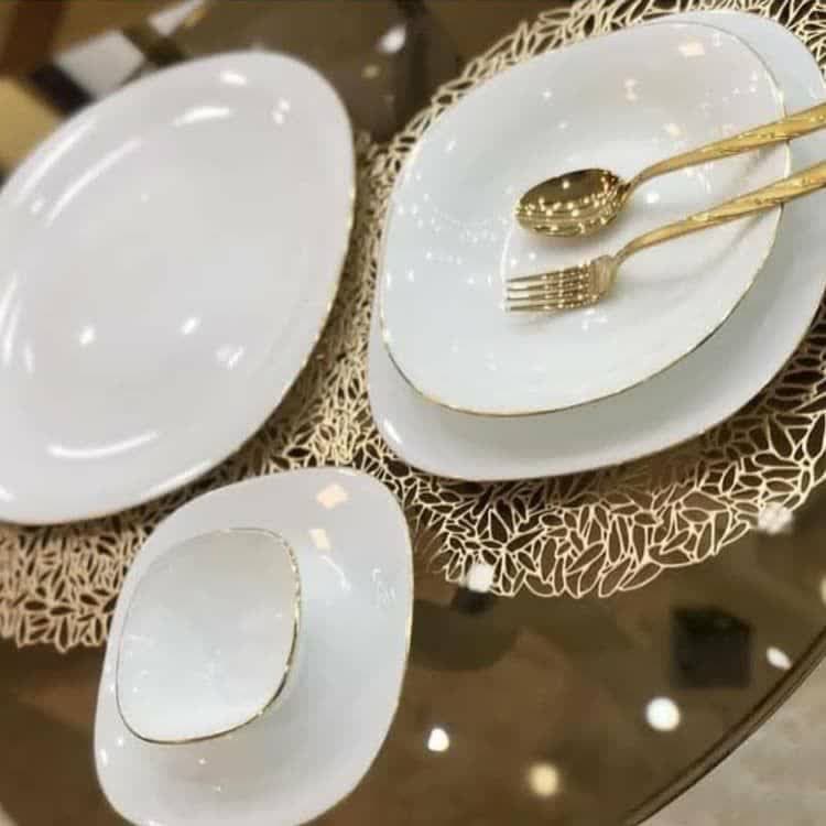 ارکوپال 6 نفره لب طلا 26 پارچه گلدن اوپال — تصویر ۴