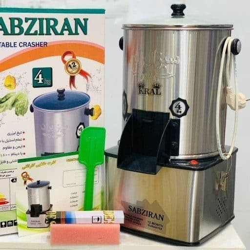 سبزی خرد کن سبز ایران ۴ کیلویی مربعی موتور سنگین ( با ضمانت یکساله) — تصویر ۲