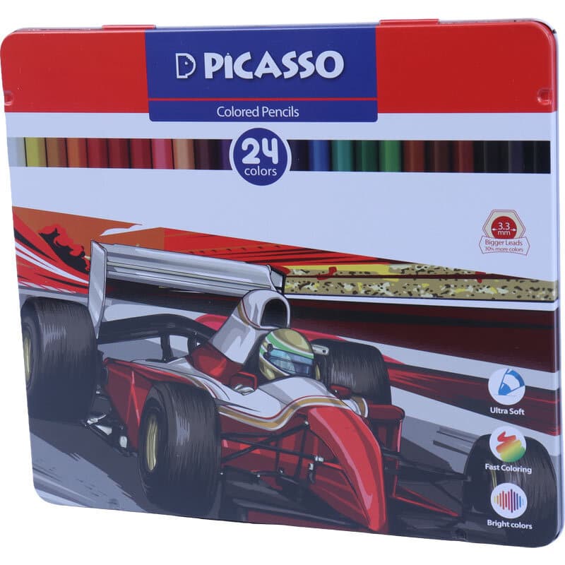 مداد رنگی 24 رنگ پیکاسو GOL24-T — تصویر ۳