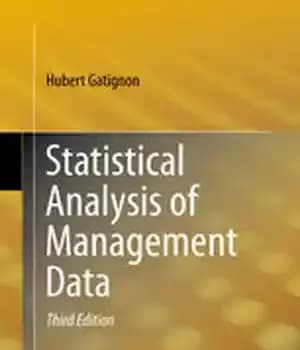 دانلود کتاب Statistical Analysis of Management Data – تجزیه و تحلیل آماری داده های مدیریت