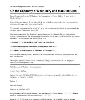 دانلود کتاب On the Economy of Machinery and Manufactures – در مورد اقتصاد ماشین آلات و تولیدات