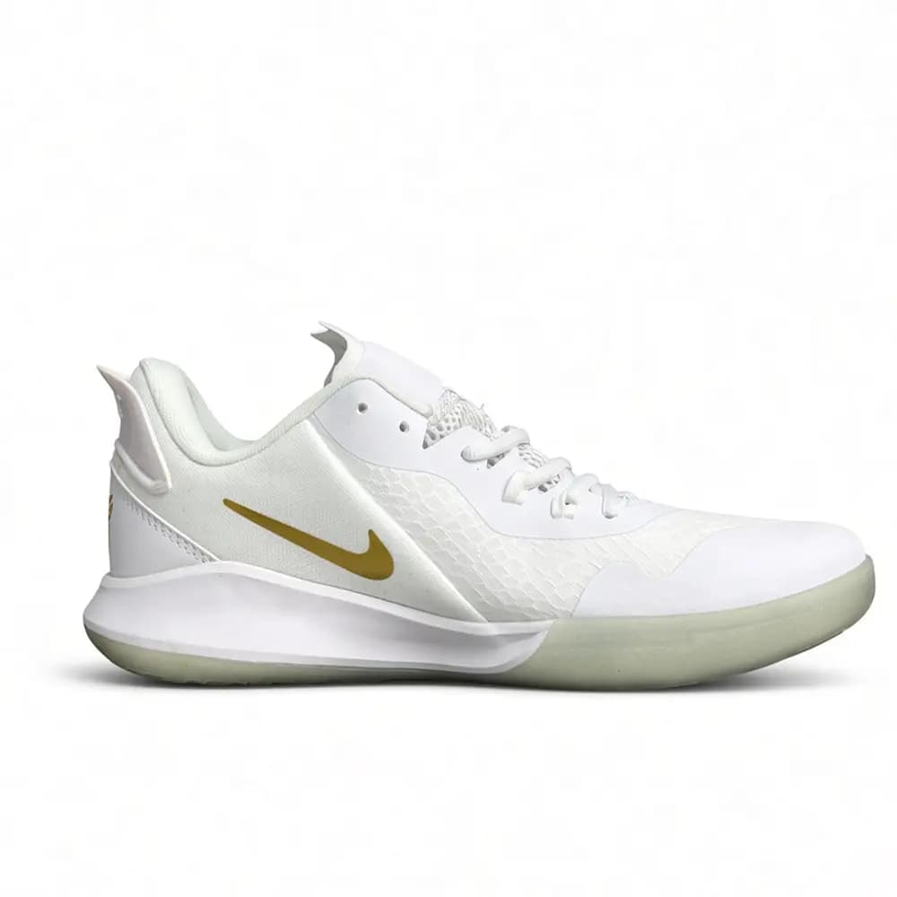 کتونی بسکتبال نایک کوبی مامبا فیوری Nike Kobe Mamba Fury White MetallicGold — تصویر ۲