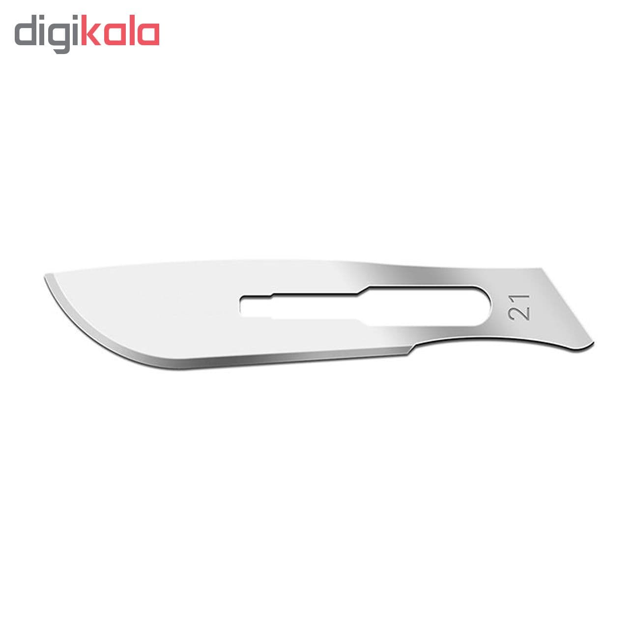 تیغ جراحی بیوتک سایز 21 – بسته 10 عددی (استیل ضد زنگ) — تصویر ۴
