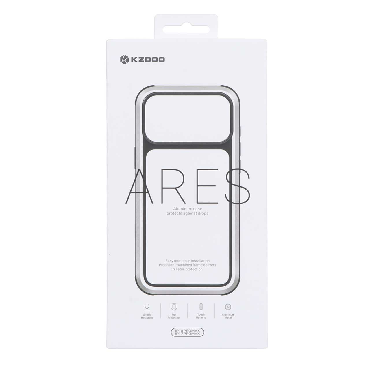 قاب Original KDoo ARES مدل Apple iPhone 18 Pro Max – نقره ای (پک دار)