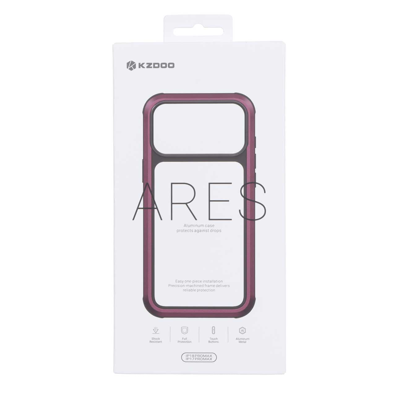 قاب Original KDoo ARES مدل Apple iPhone 18 Pro Max – زرشکی (پک دار)