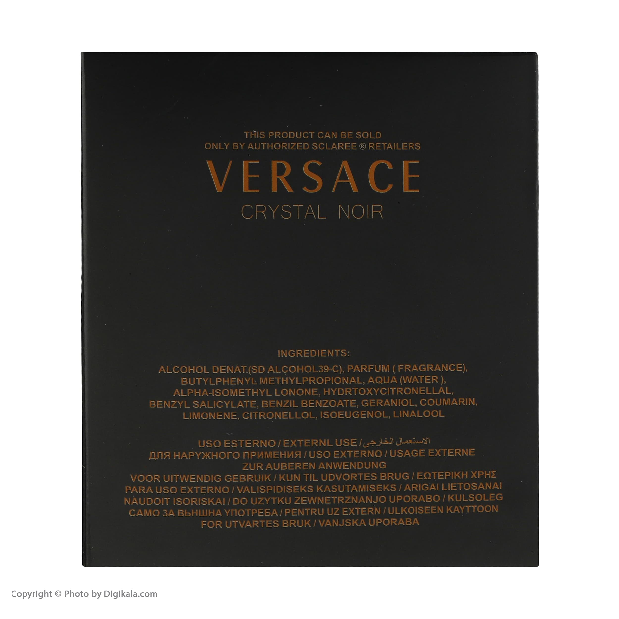 عطر و ادکلن زنانه ادو پرفیوم زنانه اسکلاره مدل Versace Crystal Noir حجم 100 میلی لیتر — تصویر ۳