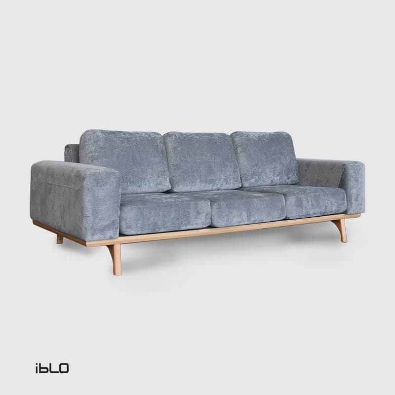 مبل راحتی سه نفره اورلاندو (طوسی)