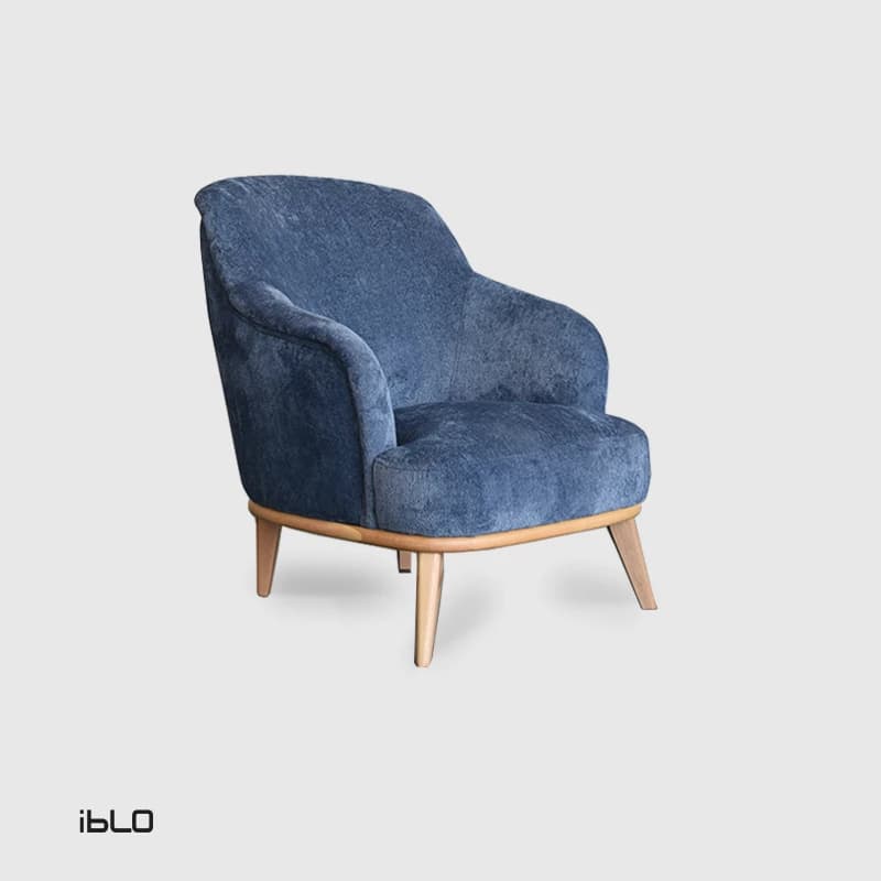مبل راحتی یک نفره اورلاندو (آبی)