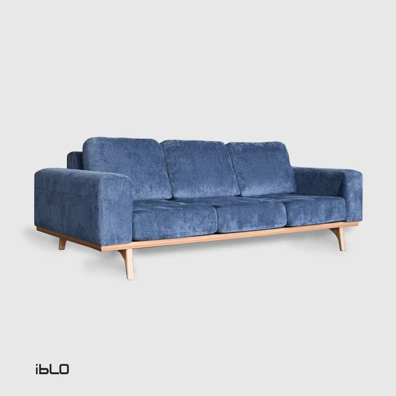 مبل راحتی سه نفره اورلاندو (آبی)