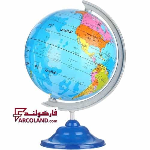 کره زمین جغرافیایی سایز 16 پایه پلاستیکی تولیدی نسیم