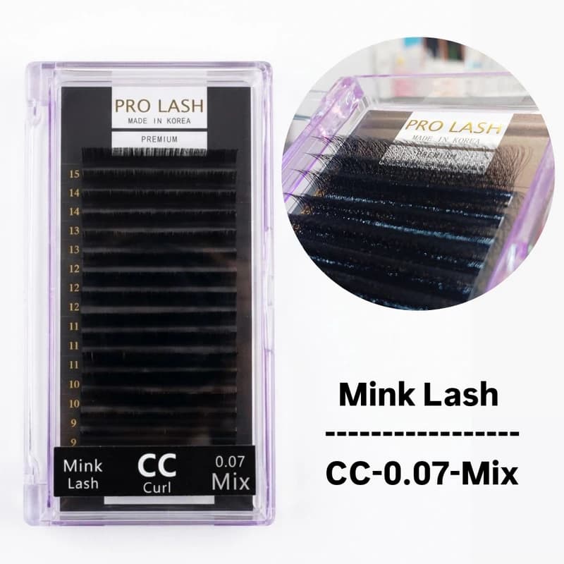 پالت مژه والیوم پرولش 16 ردیفه Pro Lash Mink lash 0.07 CC-Mix