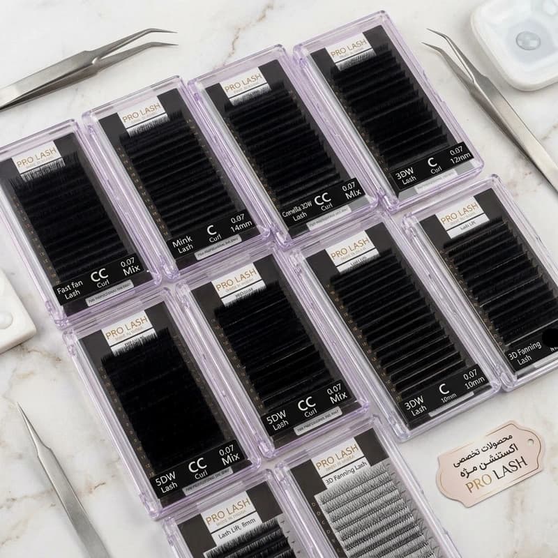 پالت مژه تک سایز پرولش Pro Lash Mink Lash CC-0.07 14mm — تصویر ۲