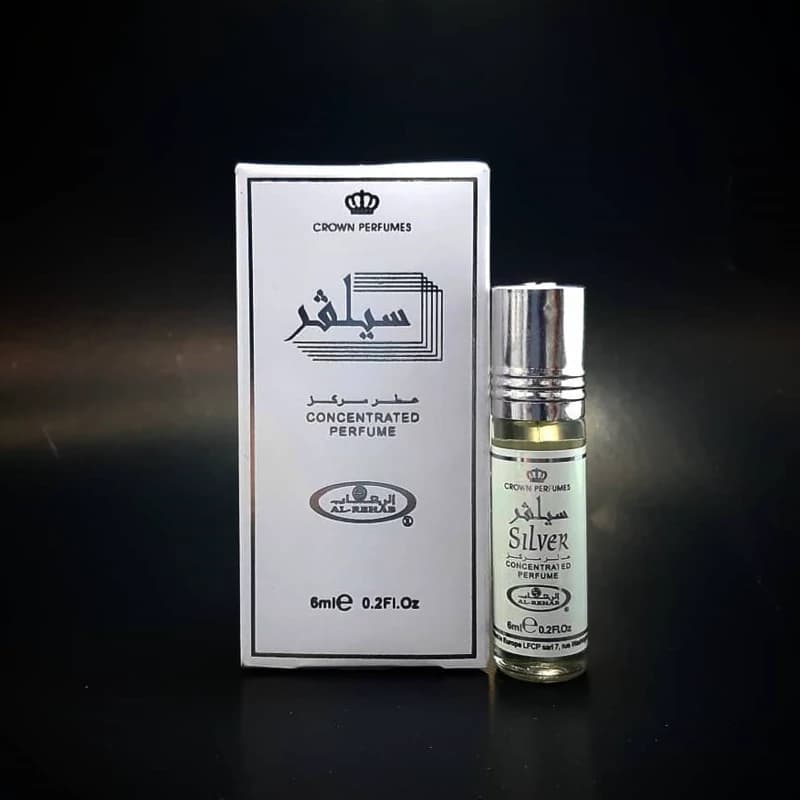 عطر عربی سیلور برند الرحاب حجم 6 میل Al-Rehab Silver