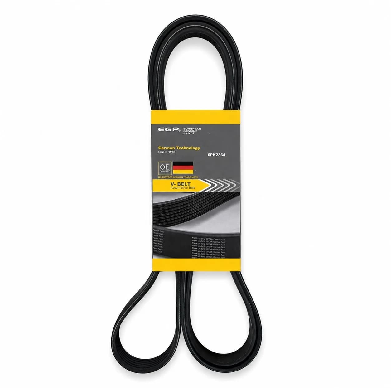 تسمه دینام ای جی پی مدل MOLDED EPDM 6PK2364 مناسب برای سمند و دنا