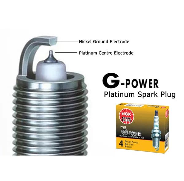 شمع خودرو ان جی کی مدل G-Power MF-21 پایه بلند بسته 4عددی — تصویر ۳