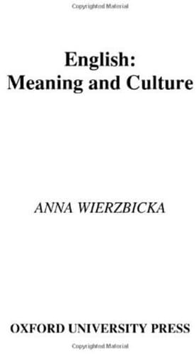 کتاب English: Meaning and Culture نسخه کامل