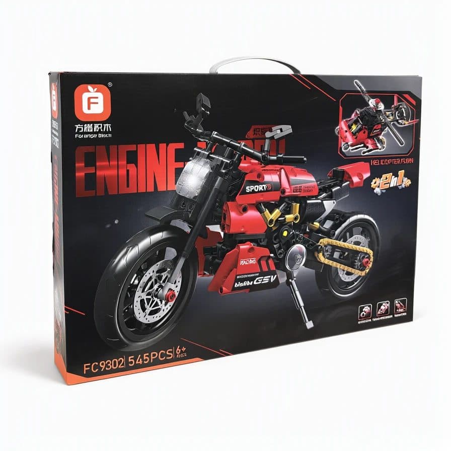 لگو 545 تکه طرح موتور- برند forange block مدل 2in 1 کد A251