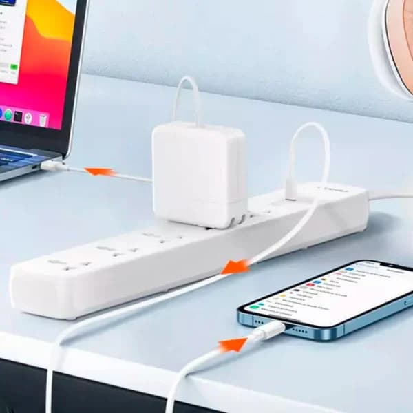 چند راهی 5 خانه الدینیو SC5319 با کابل 2 متری + شارژر USB و Type-C — تصویر ۷