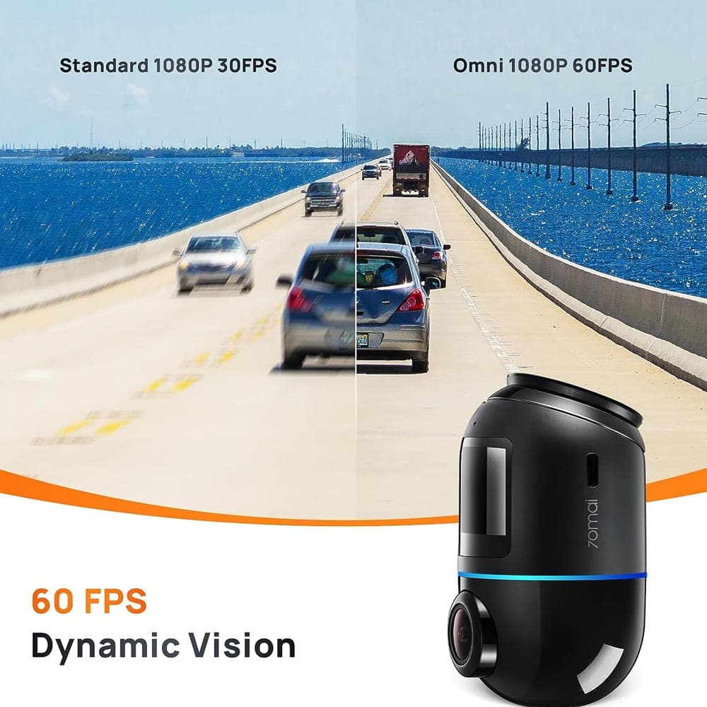 دوربین خودرو شیائومی 70mai Dash Cam Omni X200 128GB — تصویر ۷