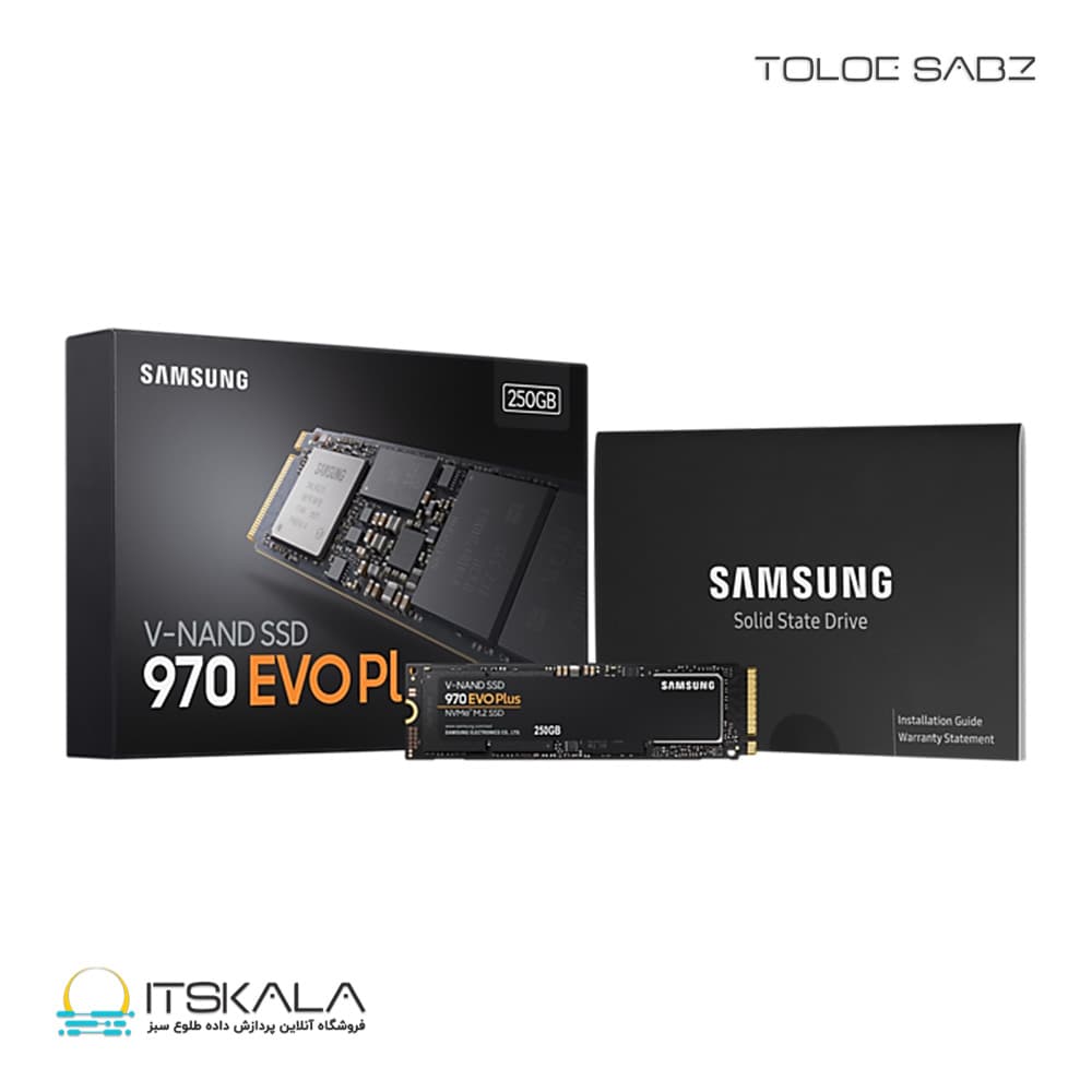 حافظه SSD M.2 سامسونگ EVO 970 Plus NVMe ظرفیت 250 گیگابایت