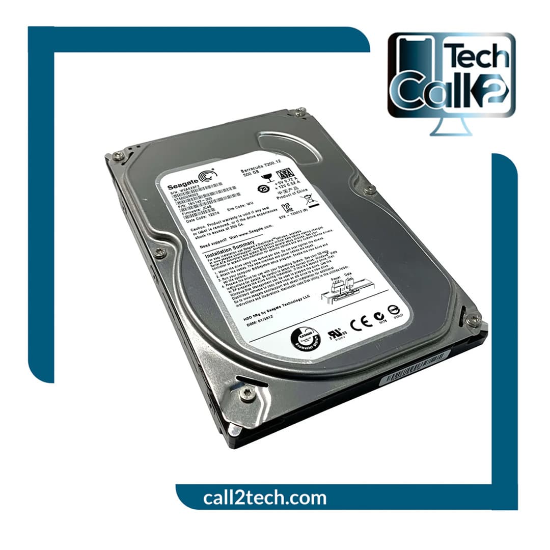 هارد دیسک اینترنال دکستاپ برند سیگیت 3.5 اینچی Seagate مدل Barracuda ST500DM002 ظرفیت 500 گیگابایت کارکرده