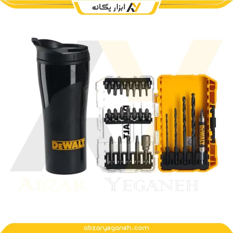 ست مته و سری پیچ‌ گوشتی ۲۵ پارچه دیوالت DT70707-QZ به‌ همراه ماگ