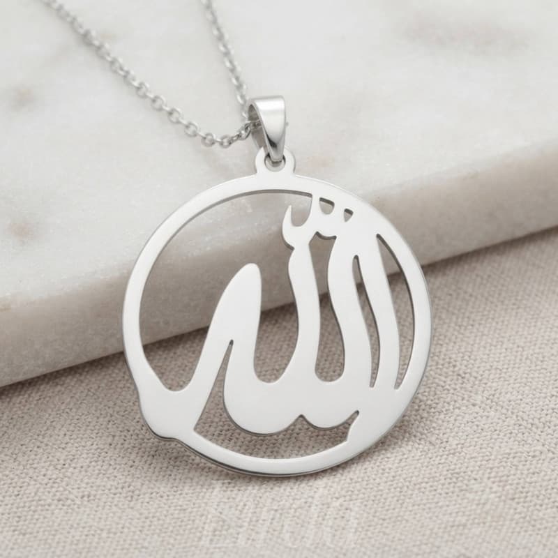 گردنبند نقره زنانه لیردا مدل الله 114456 — تصویر ۳