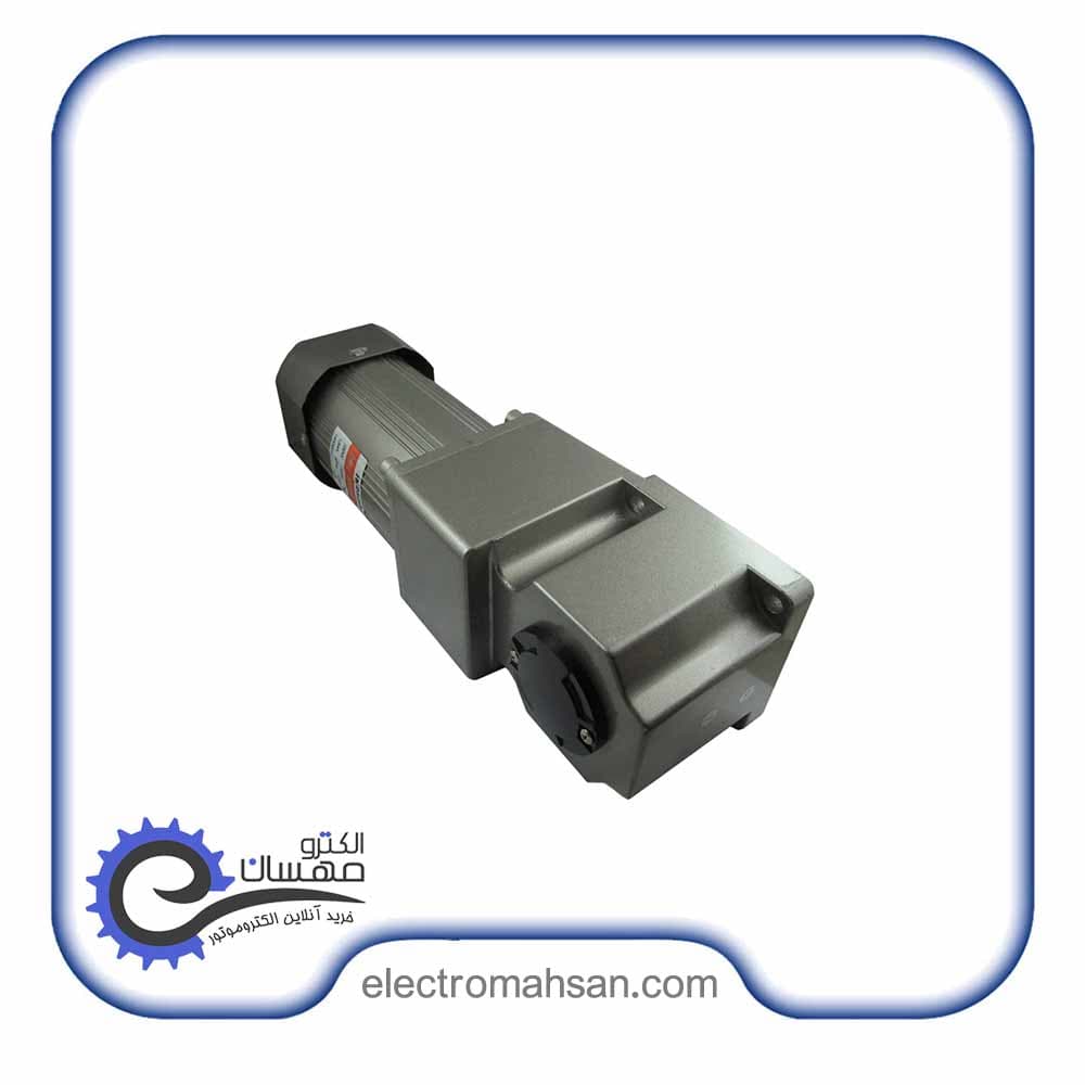 موتور DC گیربکس دار 40 وات 24 ولت 18 دور شفت بغل(نود درجه) تایلی اصل — تصویر ۲