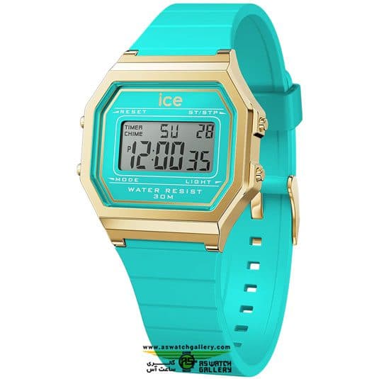 ساعت آیس واچ ICE digit retro-Blue curacao-Small