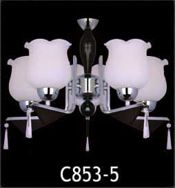 لوستر چوب وفلز c853 3 — تصویر ۳