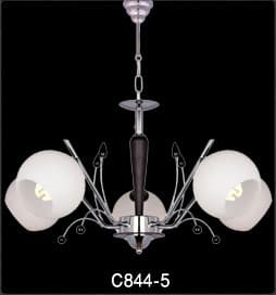 لوستر چوب وفلز c844 5