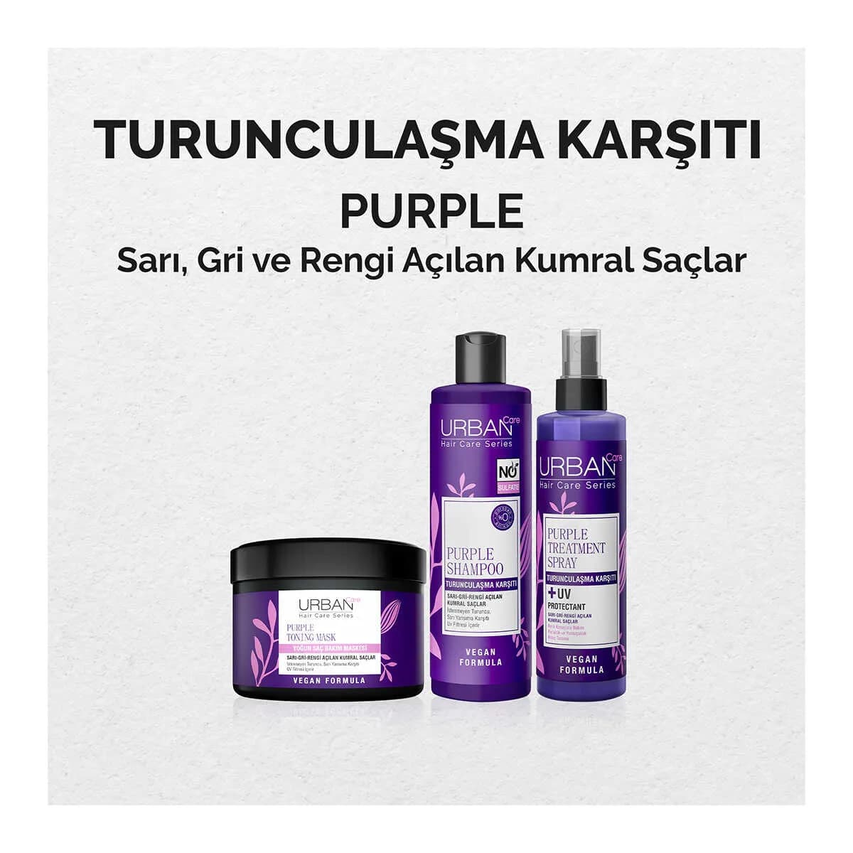 اسپری نرم‌ کننده ضد زردی اربن کر مدل Purple Treatment — تصویر ۳