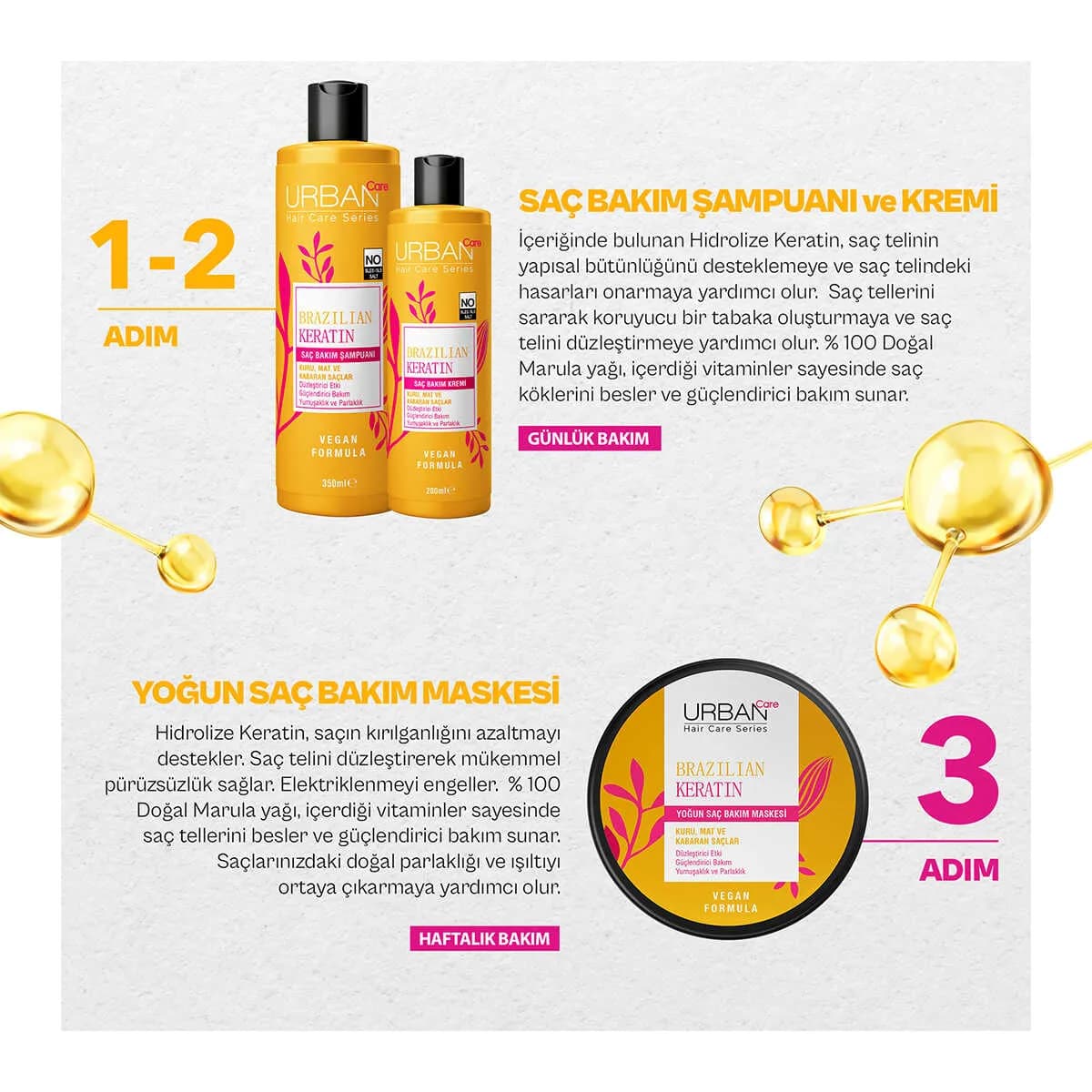 ماسک مو اربن کر مدل Brazilian Keratin — تصویر ۴