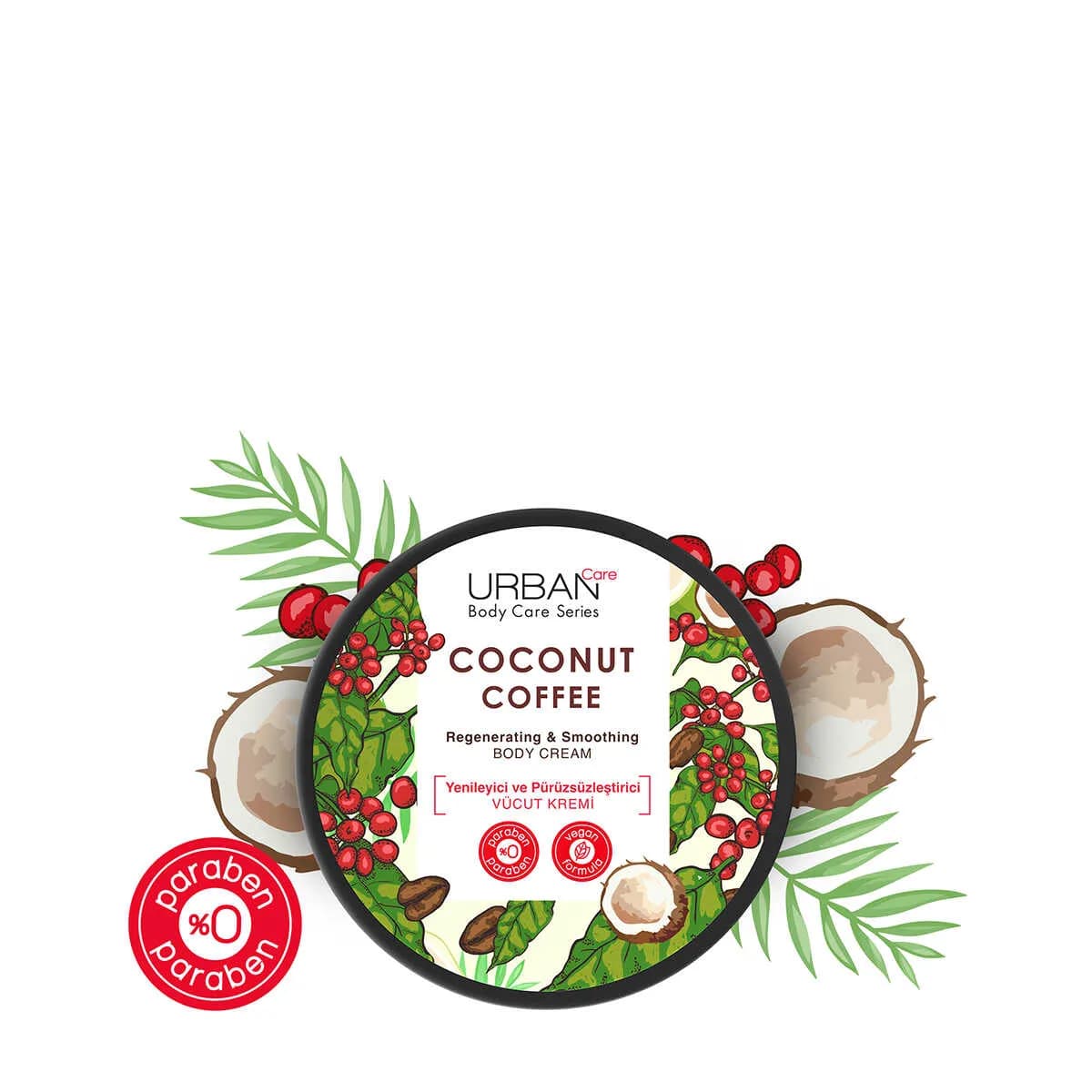 کرم بدن احیا کننده و نرم‌ کننده اربن کر مدل Coconut Coffee — تصویر ۲