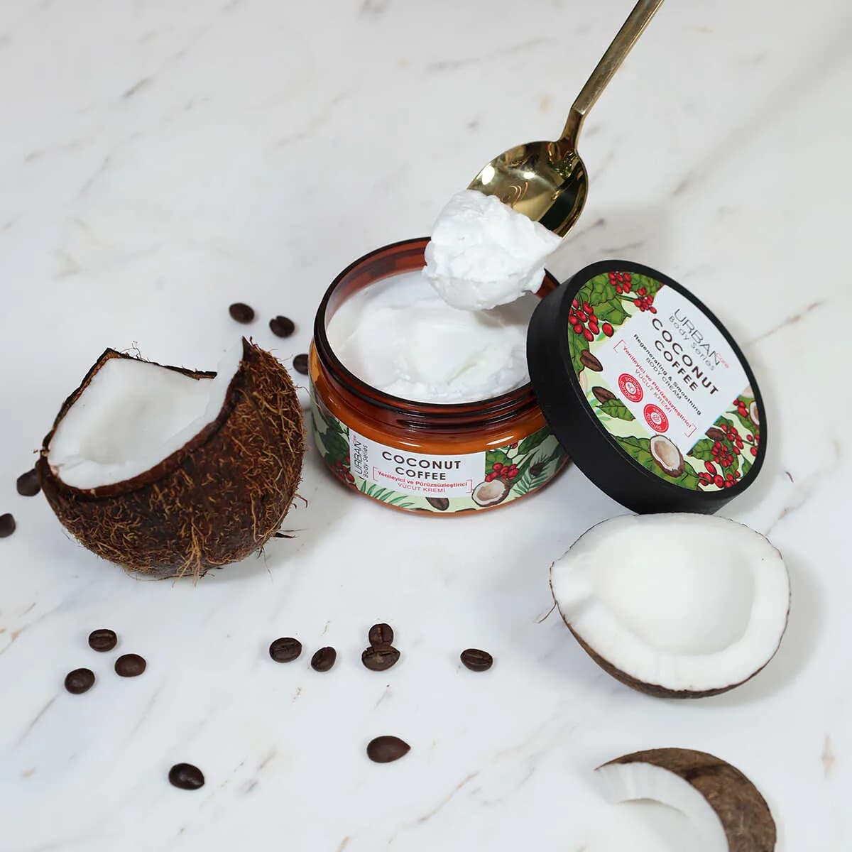 کرم بدن احیا کننده و نرم‌ کننده اربن کر مدل Coconut Coffee — تصویر ۶
