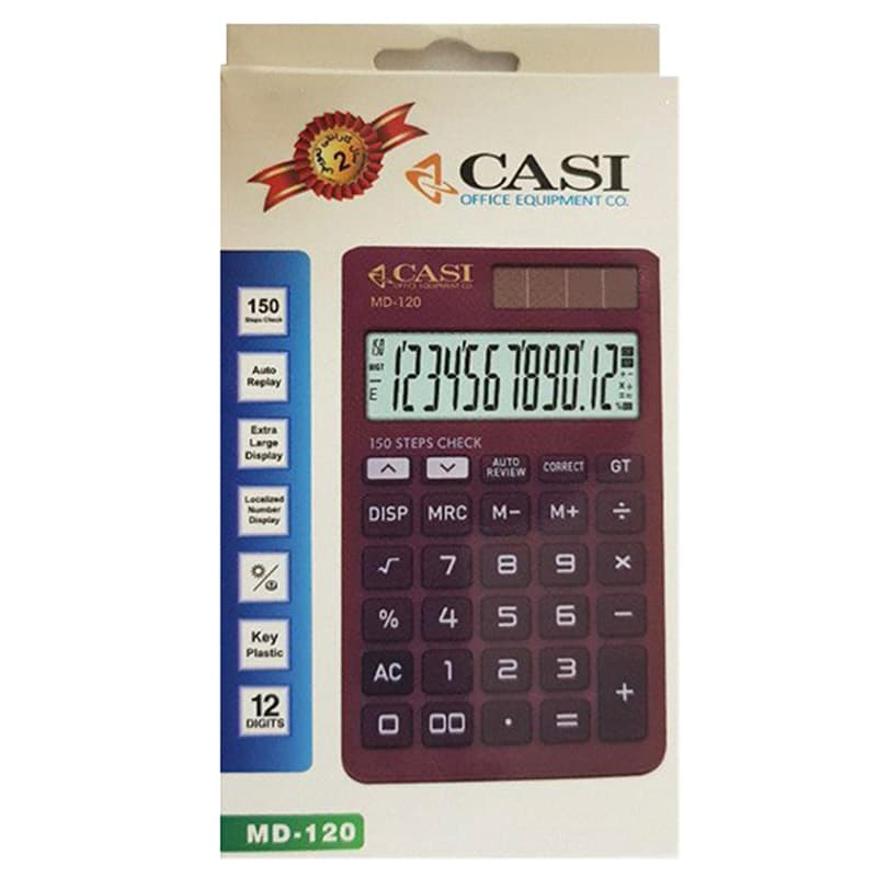 ماشین حساب کاسی مدل MD-120 — تصویر ۲