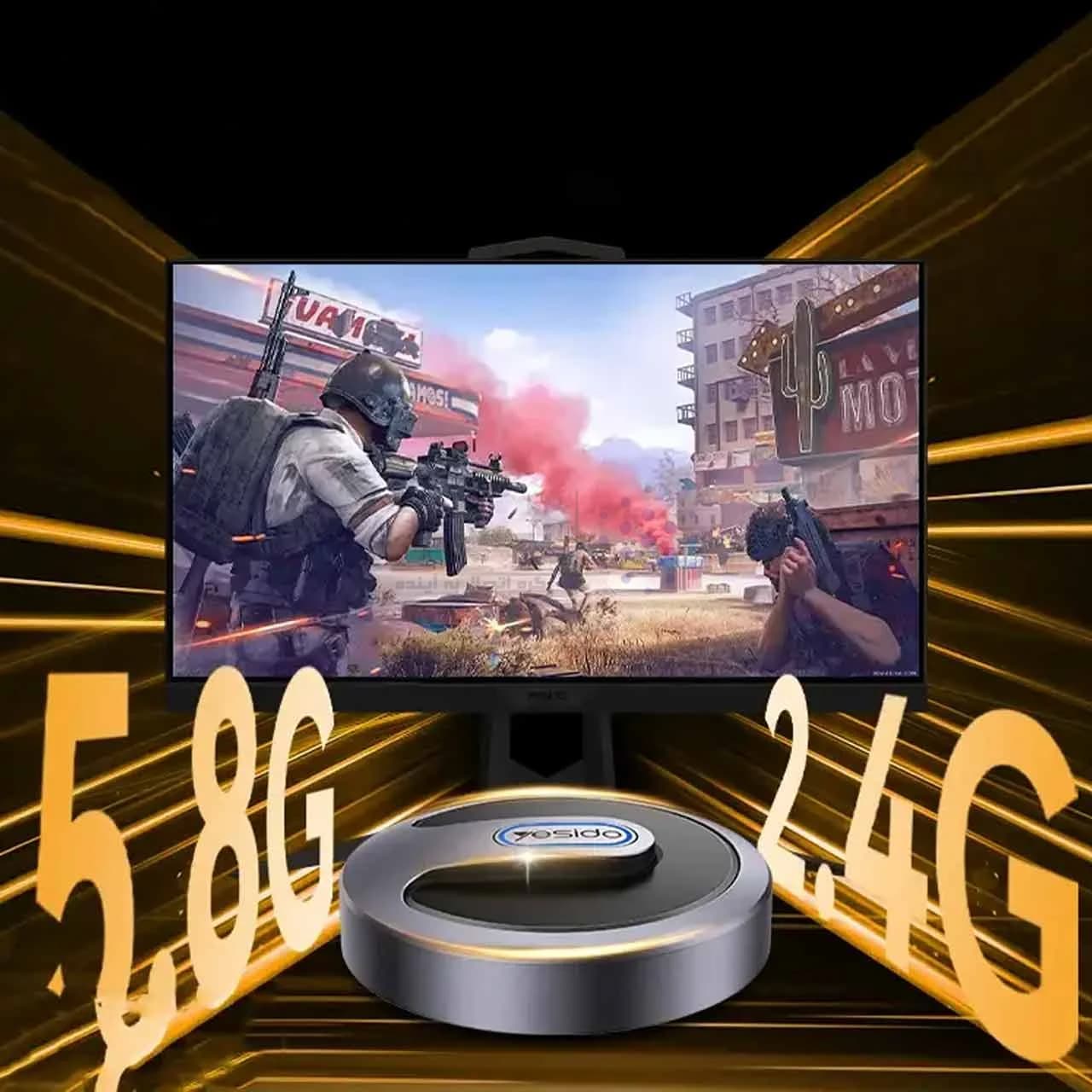 دانگل HDMI انتقال تصویر Yesido مدل WIFI TV15 – خاکستری (گارانتی 12 ماه تعویض نیکان همراه) — تصویر ۲