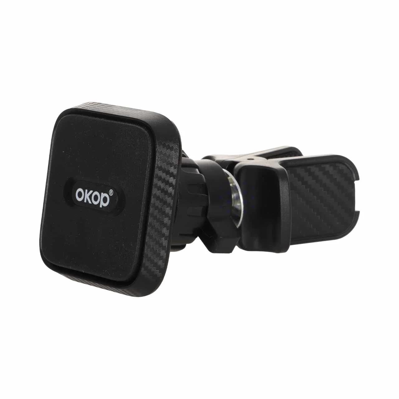 هولدر گوشی موبایل مگنتی دریچه کولری Okop مدل KP-902 – مشکی — تصویر ۲