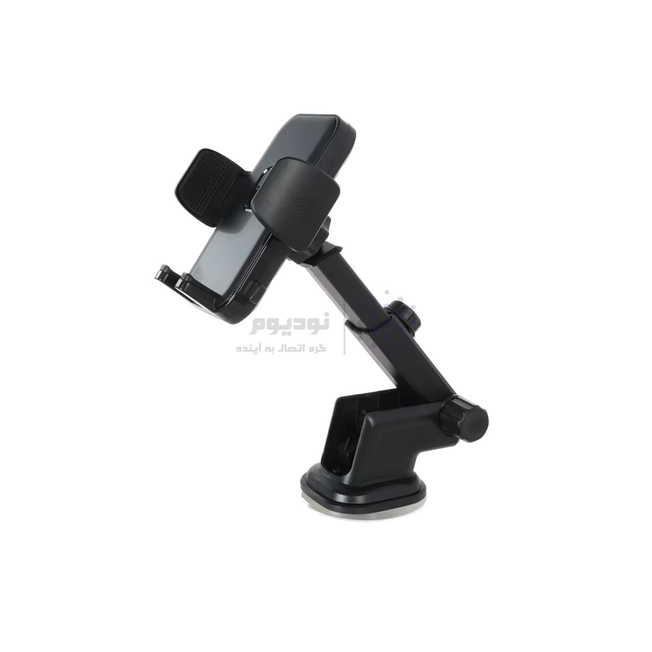 هولدر گوشی موبایل پایه دار +Lindos مدل HL-25 – مشکی (گارانتی تعویض یکساله شرکتی) — تصویر ۳