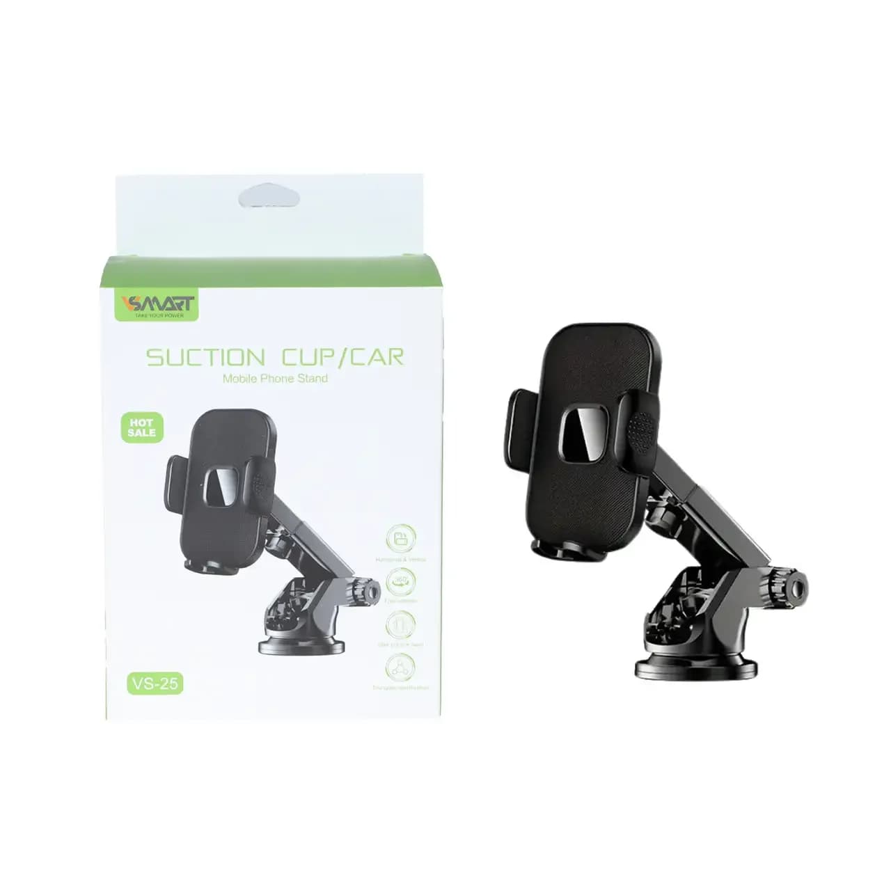 هولدر گوشی موبایل پایه دار V-Smart مدل VS-25 – مشکی – BSA