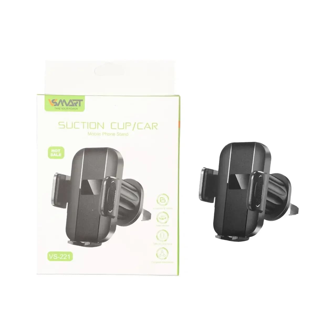 هولدر گوشی موبایل دریچه کولری V-Smart مدل VS-221 – مشکی – BSA