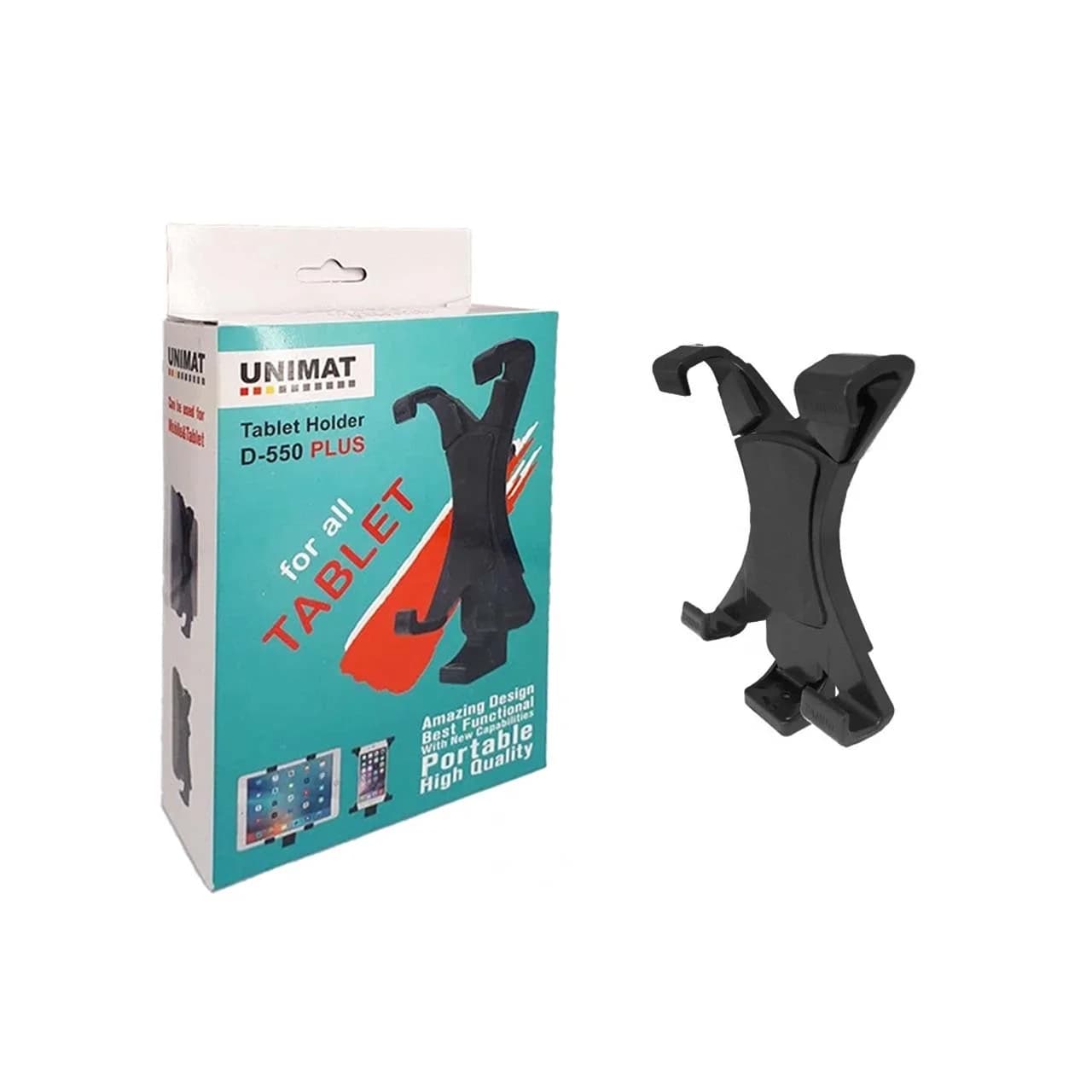 هولدر گوشی موبایل و تبلت Unimat مدل D-550 Plus مخصوص اتصال به سه پایه – مشکی – MMS