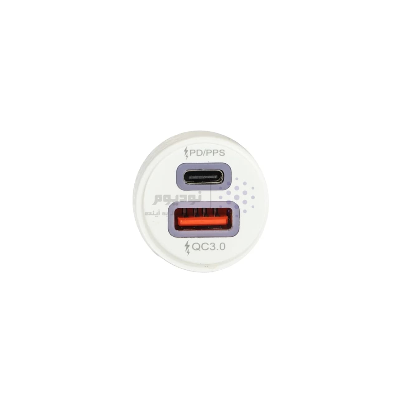 شارژر فندکی PD و فست دو پورت مدل CC-68 45W – سفید DST (گارانتی شش ماهه) — تصویر ۳