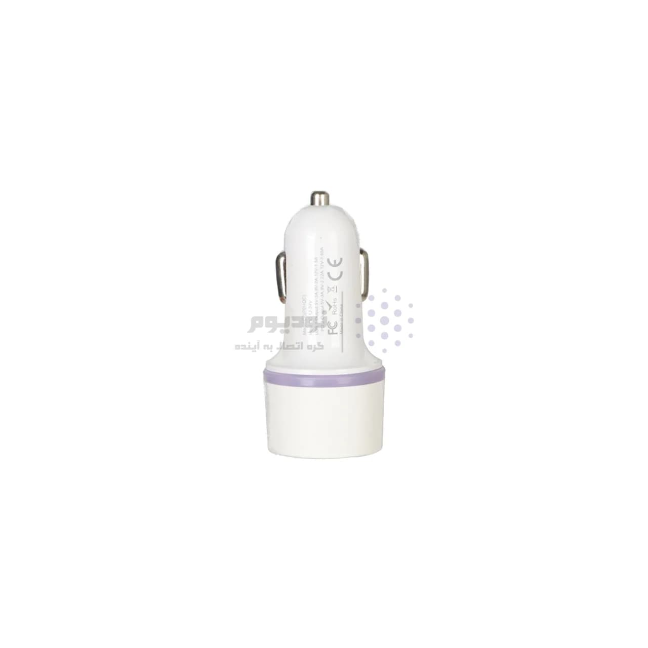 شارژر فندکی PD و فست دو پورت مدل CC-68 45W – سفید DST (گارانتی شش ماهه) — تصویر ۲