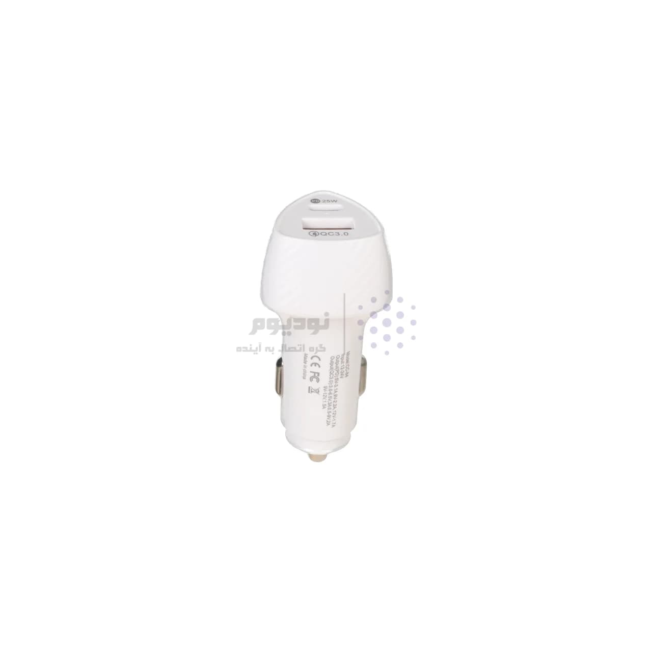شارژر فندکی PD و فست دو پورت مدل CC-84 45W – سفید DST (گارانتی شش ماهه) — تصویر ۲