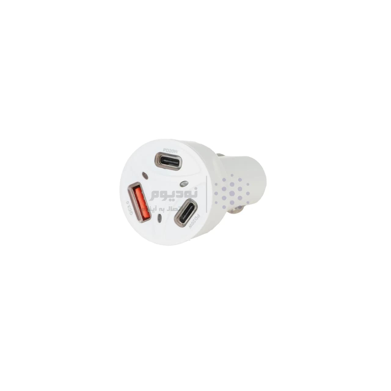 شارژر فندکی PD و فست سه پورت مدل CC-81 58W – سفید DST (گارانتی شش ماهه) — تصویر ۳