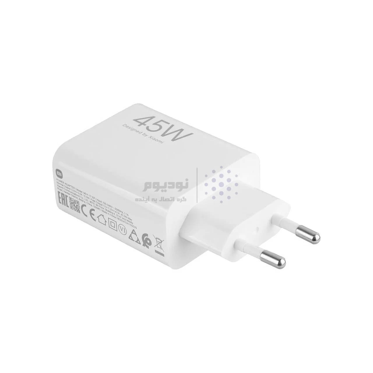 شارژر دیواری فست سرکارتنی تک پورت Xiaomi مدل MDY-17-EF 45W – سفید – DST (گارانتی شش ماهه) — تصویر ۴